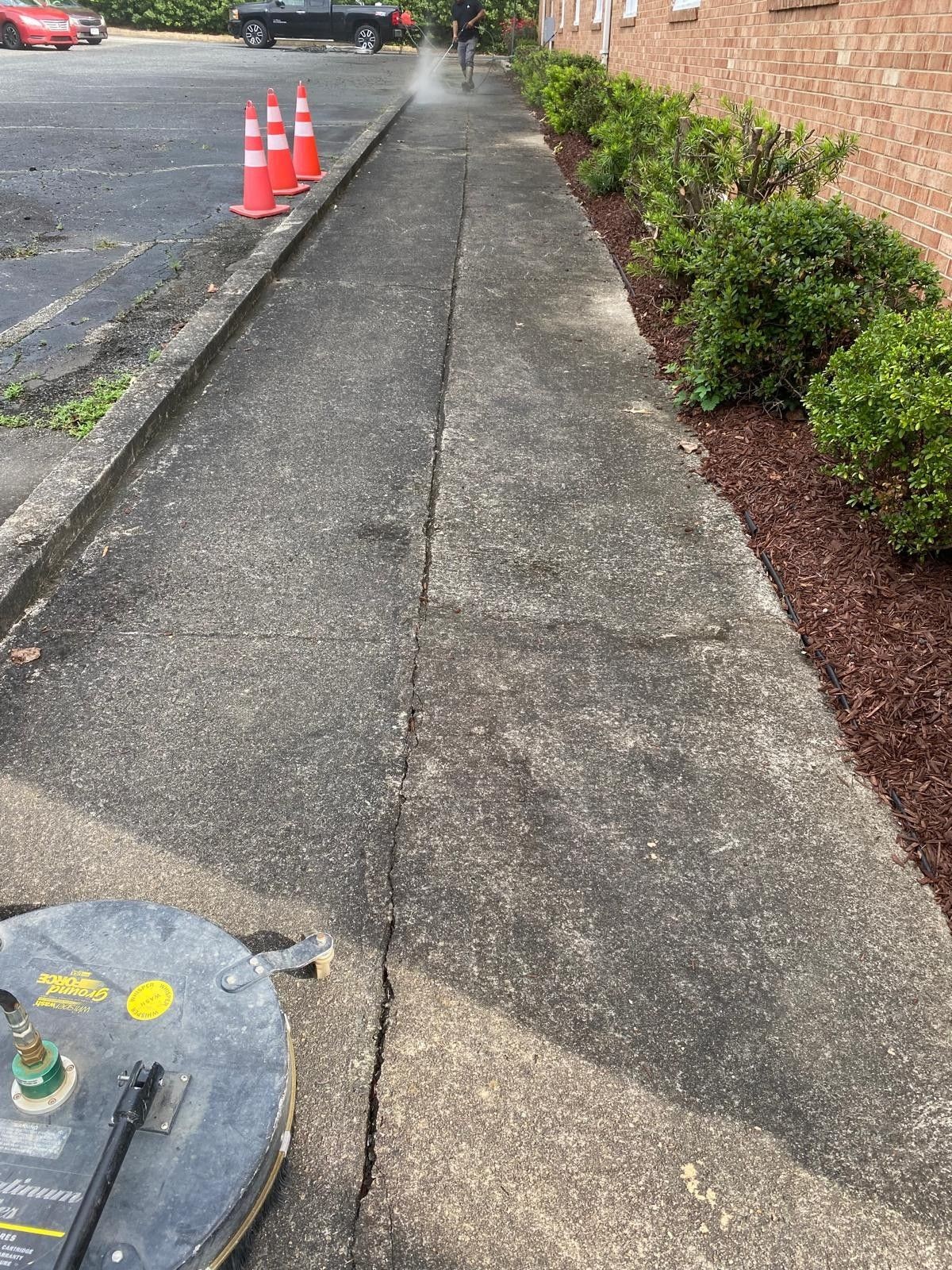 Surface Before Pressure Washing